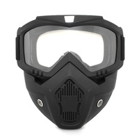 Masque Crâne pour Moto – Équipement de Protection Anti-Poussière et Coupe-Vent pour la Conduite en Extérieur – Protection Faciale Durable et Confortable