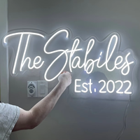 12 colores a elegir, letreros de neón LED divididos personalizados, diseño personalizado gratis