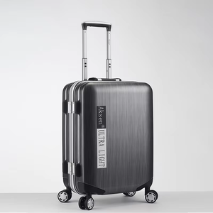 Rueda giratoria de bloqueo aduanero TSA ultraligera de fábrica directa, maleta con marco de aluminio <span class=keywords><strong>enorme</strong></span> con Material de PC para viajar - Product Image 5