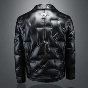 Hiver 90% Down Glossy Suit Collar Down Jacket Fashion Warm Coat Down Jackets Men - Product Image 3