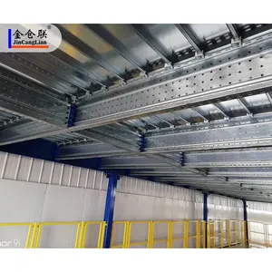 Scaffale d'acciaio della soffitta del sistema dello scaffale del pavimento del mezzanino dello scaffale di sostegno industriale per lo stoccaggio del magazzino