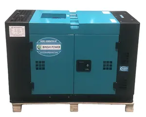 Air Cooled 10Kva 8Kw 12Kva 10Kw 3Phase Super Silent Diesel Generator Genset With Ats Home Standby Power Inverter Set Cheap Price