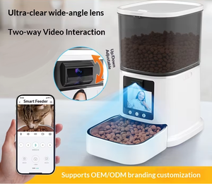 Distributeur intelligent <span class=keywords><strong>de</strong></span> nourriture pour animaux <span class=keywords><strong>de</strong></span> compagnie WiFi pour <span class=keywords><strong>chatons</strong></span>, capacité 5L, appel vidéo bidirectionnel, reconnaissance IA, conception étanche, alimentation à distance, ABS - Product Image 3