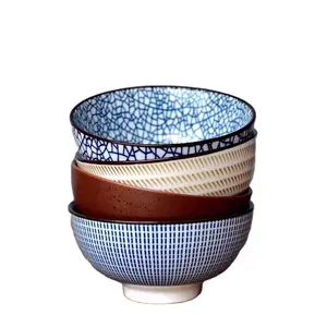 Dimensioni complete della gamma completa della ciotola di minestra della porcellana di ceramica della decorazione di Logo su ordinazione