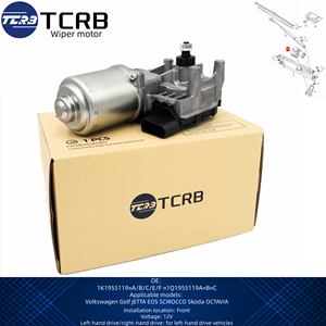 Moteur d'essuie-glace 12V avant TCRB 1Q1955119C 1K1955119E 1Z1955119C 1Q1955119A pour VW Golf JETTA EOS SCIROCCO <span class=keywords><strong>Skoda</strong></span> <span class=keywords><strong>OCTAVIA</strong></span> - Product Image 1