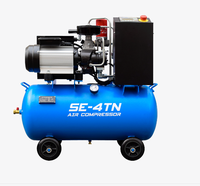Petit compresseur d'air portable 2.2kw 7/8/10 Bar silencieux à faible bruit pompe à poussière de soufflage mobile prix d'usine moteur vis