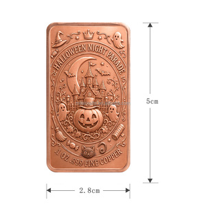 Prix de gros Lingot de cuivre fin .999 de 1 oz, avec impression couleur Anime Halloween, lingot massif, barre métallique de collection - Product Image 3