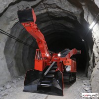 Cargadora de túneles de minería MTS-180, minicargadora de escoria a la parrilla sobre orugas, para excavaciones subterráneas
127