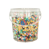 Vente en gros d'usine Seau d'emballage en plastique avec couvercle Seau de pièces faites à la main seau recyclable personnalisé pour les aliments