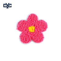 Parches Bordados de Chenilla con Logotipo 3D Personalizado, Letras y Flores Bordadas, Venta al Por Mayor de Fábrica