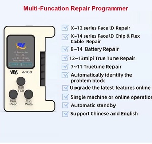IPARTS AY A108 เครื่องโปรแกรมซ่อมแบตเตอรี่แบบ Multi-function Face <span class=keywords><strong>ID</strong></span> Lattice Dot Matrix สำหรับ iPhone Efficiency Projector - Product Image 6