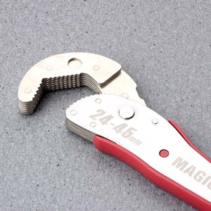 Magic Wrench Adjustable Pipe Wrench 24-45mm Serrated Jaw Metric Manual Operation - Product Image 3