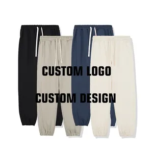 Штаны с индивидуальным логотипом, повседневные спортивные брюки на весну и осень, брюки с закрытием петли 450 г