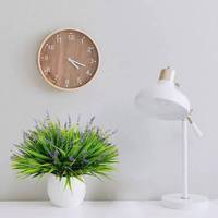 Herbe artificielle topiaire lavande simulée élégante et durable pour la maison, le salon, la table à manger, l'extérieur, l'été, le plastique