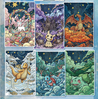 Cartes de collection YQ, cartes à jouer en papier coloré, cartes d'art d'anime japonais, cadeau pour les fans