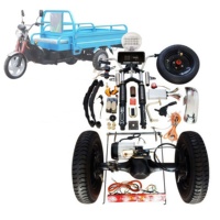 Kit de conversion de véhicule électrique 600 kg, moteur DC BL 1000 W avec différentiel, transaxle électrique, pièces détachées pour tricycle électrique