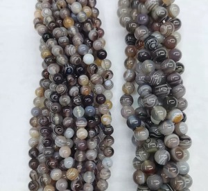 GemYa, venta al por mayor, cuentas sueltas redondas de ágata del Golfo Pérsico Natural de alta calidad para fabricación de joyas DIY - Product Image 4