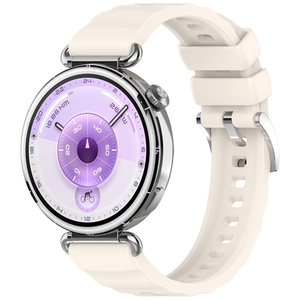 Bracelet de montre en silicone à fixation par pression pour <span class=keywords><strong>Huawei</strong></span> Watch GT6 41/46 mm, <span class=keywords><strong>installation</strong></span> en un clic, ajustement parfait, résistant à la transpiration, idéal pour un usage quotidien - Product Image 1