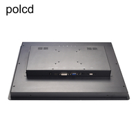 Grosir Polcd OEM casing logam 12 inci HD-MI layar VGA Monitor Panel industri terpasang di dinding