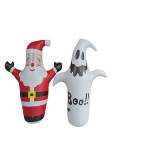 Inflatable Glowing Santa Claus Christmas Garden Decoration PVC Outdoor Yard Decor Lighted Holiday Figure - Product Image 5
