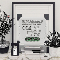Module de relais WiFi Geagood Tuya, contact sec, 1 canal, compatible Alexa, Google Home, application Smart Life, DC 12/24V, AC 100-240V, max 220V