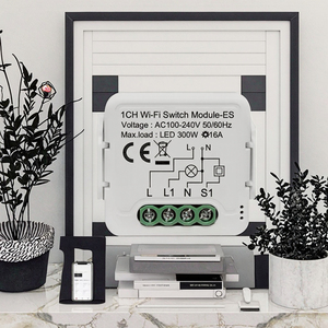 Geagood Tuya WiFi Relay Switch Module Dry <strong>Contact</strong> 1 Channel Alexa <strong>Google</strong> Home Smart Life <strong>App</strong> DC 12/24V AC 100-240V Max 220V - Product Image 3
