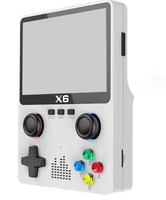 Console de jeu portable X6 mini avec écran de 3,5 pouces, console de jeu portable HD PSP, double joystick, prise en charge des jeux