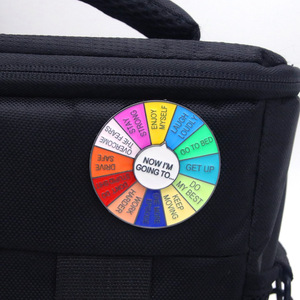 Promotion : Pin's en émail personnalisable, design coloré, en métal, avec option de roue interactive rotative, modèle Daisy - Product Image 3