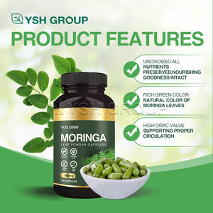 OEM Label pribadi kapsul <span class=keywords><strong>Moringa</strong></span> daun alami Protein tanaman Vegetarian <span class=keywords><strong>Moringa</strong></span> botol bubuk Label pribadi <span class=keywords><strong>Moringa</strong></span> - Product Image 2