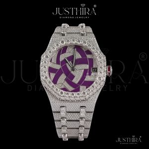 Premium Quality Moissanite Diamond Quartz <b>Watch</b> <b>Women</b> Slim Crystal Dial Stainless Steel <b>Watch</b> Available <b>For</b> Sale - Product Image 4