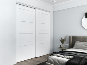 Alu theo dõi gỗ bỏ qua hệ thống cửa trượt cho tủ quần áo - Product Image 3