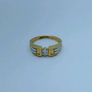 Luxury 22K Gold Ring for Women Jewelry Unique Geometric <b>Wing</b> Design CZ Solitaire Ring Elegant Wedding & Engagement Finger Ring - Product Image 1