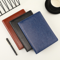 Carpeta de archivos de cuero PU de tamaño A5 Carpeta de anillas de papelería de oficina con carpeta de Clip sin hebilla Carpeta de cartera A5