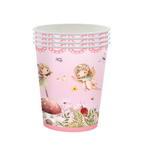 Vajilla Desechable con Temática de Hada DE LAS Flores, Platos de Papel, Servilletas, Vajilla, Suministros para Fiestas, Venta Al por Mayor - Product Image 4