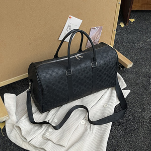 Sac de voyage fourre-tout tendance en PU, grande capacité (20-35L), imperméable, avec fermeture éclair, monogramme, style <span class=keywords><strong>euro</strong></span>-américain, avec bandoulière pour bagage à main - Product Image 1