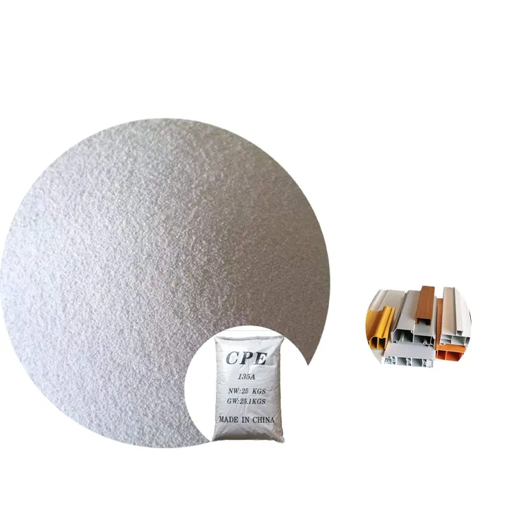 CPE 135 yüksek tokluk kauçuk katkı PVC boru