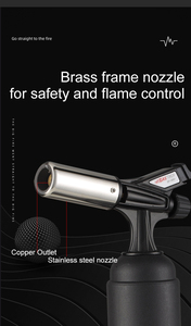 GF-9261 Cooking BBQ Big Gas Blow Jet Single Flame <span class=keywords><strong>Torch</strong></span> <span class=keywords><strong>Lighter</strong></span> per cucina - Product Image 5