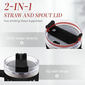 Cadeau pour la fête des pères, meilleur papa de tous les temps, tasse isotherme en acier inoxydable de 40 oz, pour les voyages, le camping, la voiture - Product Image 3