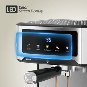 Cafetera Espresso Winningstar de 1.8L, Acero Inoxidable, Control Digital, Pantalla Táctil, con Función de Espuma de Leche - Product Image 3