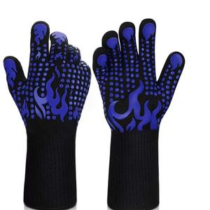 Extreme Heat Resistant BBQ Grill Safety <b>Gloves</b> OEM Barbecue <b>Oven</b> <b>Gloves</b> Handschuh Grillhandschuhe for High Temperature Kitchen - Product Image 4