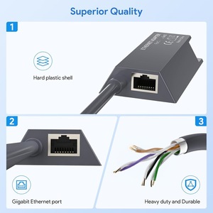 Chất lượng cao ổn định tốt nhất người bán starlink Ethernet Adapter cáp PVC Áo khoác bện che chắn cho starlink Internet Kit thế hệ - Product Image 3
