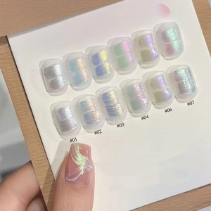 1 pièce, 9 couleurs, Nouveau Gel Patting Populaire, Texture Rêveuse Dégradée, Vernis à Ongles Gel UV&LED Soak-off pour Création Artistique, Salon, Noël, DIY - Product Image 5