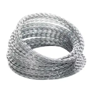 Lâmina espiral de barbear para cordas de espinhos, lâmina de barbear em malha, preço baixo, fio farpado