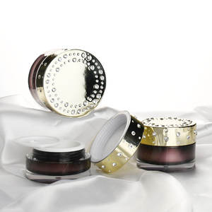 Tarro de crema acrílico cosmético de diamantes de lujo para embalaje - Product Image 2