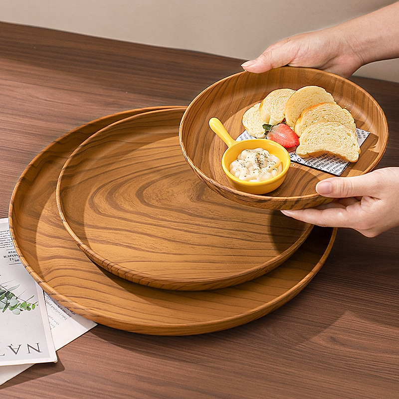 Plateau à grain de bois petit + moyen + grand