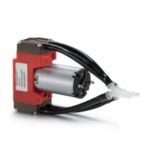 Sikat Motor 7.2L/Min DC, pompa udara diafragma mikro kepala ganda elektrik kecil FKM antikarat 12V 24V