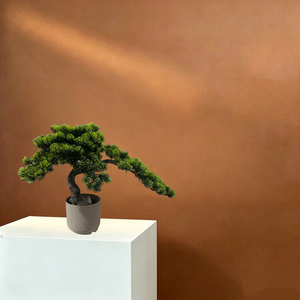 Árboles de Pino Bonsái Artificiales de Plástico con Macetas, Pequeñas Plantas de Pino Artificiales en Maceta para Decoración de Porche, Hogar, Oficina, Patio - Product Image 2