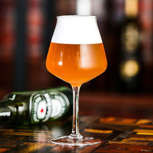 <span class=keywords><strong>Verre</strong></span> à bière <span class=keywords><strong>Teku</strong></span> en cristal sans plomb de 8 pouces de hauteur avec logo <span class=keywords><strong>personnalisé</strong></span>, capacité de 400ml de style moderne avec caractéristiques en <span class=keywords><strong>verre</strong></span> à vin - Product Image 4