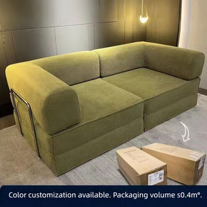 Canapé-lit pliant double usage, canapé de compression pour salon, location, gîte, design modulaire convertible, canapé minimaliste silencieux ODM - Product Image 2