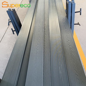Teak Pvc legno <span class=keywords><strong>piscina</strong></span> all'aperto Wpc tavole di Decking composito esterno piastrelle ponte ad incastro pavimento all'aperto - Product Image 5